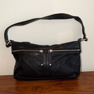 Banana Republic Black Leather Shoulder Bag